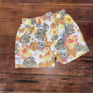 Star Wars Kids Swim Trunks - Orange and Yellow Floral